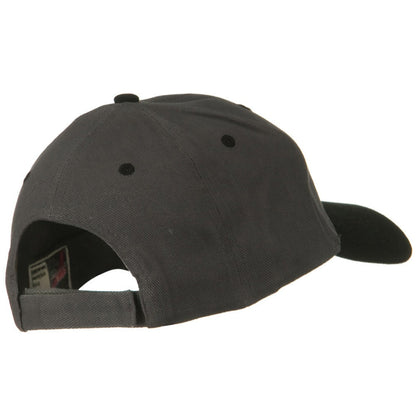 2 Tone Brushed Bull Denim Mid Profile Cap