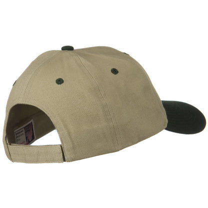 2 Tone Brushed Bull Denim Mid Profile Cap