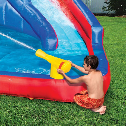 Banzai Hydro Blast Kids Inflatable Backyard Waterpark Activity Pool Play Center
