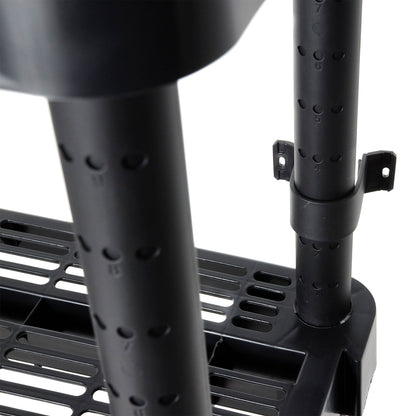 Gracious Living 5 Shelf Adjustable Ventilated Medium Duty Shelving Unit, Black