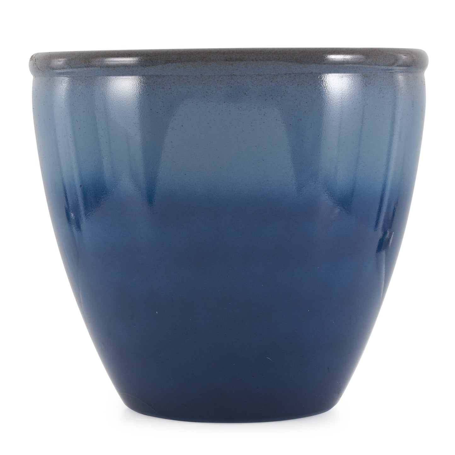 Suncast 1606NP36 Seneca 16" Ombre Decorative Durable Resin Planter Blue & Brown