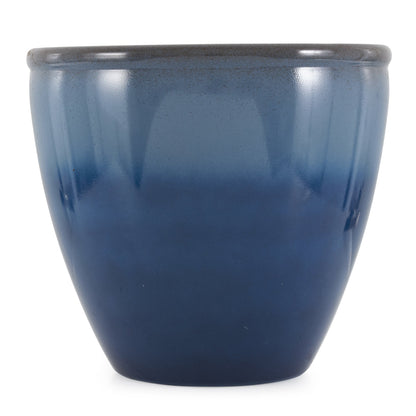 Suncast 1606NP36 Seneca 16" Ombre Decorative Durable Resin Planter Blue & Brown
