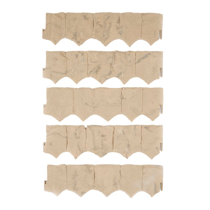 Suncast Landscape Design Border Decorative Natural Rock Plastic Edging (20 Pack)
