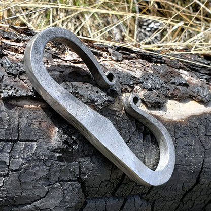 Traditional Flint & Steel Striker - Hand Forged High Carbon Steel - Primitive Firestarting Tool