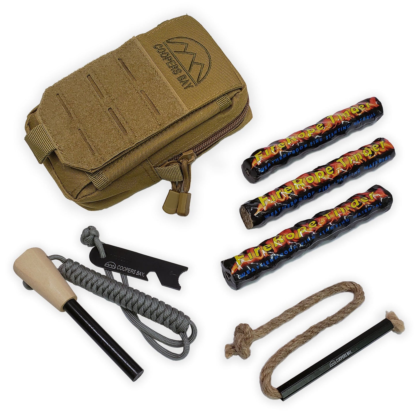 FireStorm™-Plus Complete Ferro Rod Fire Starter Kit