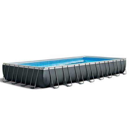 Intex 24ft x 12ft x 52in Ultra XTR Rectangular Pool, Floats (2 Pack), & Cooler