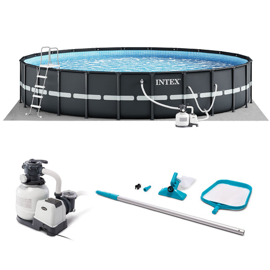 Intex Ultra XTR 18' x 52" Above Ground Pool with Pump, Vacuum, & Maintenance Kit