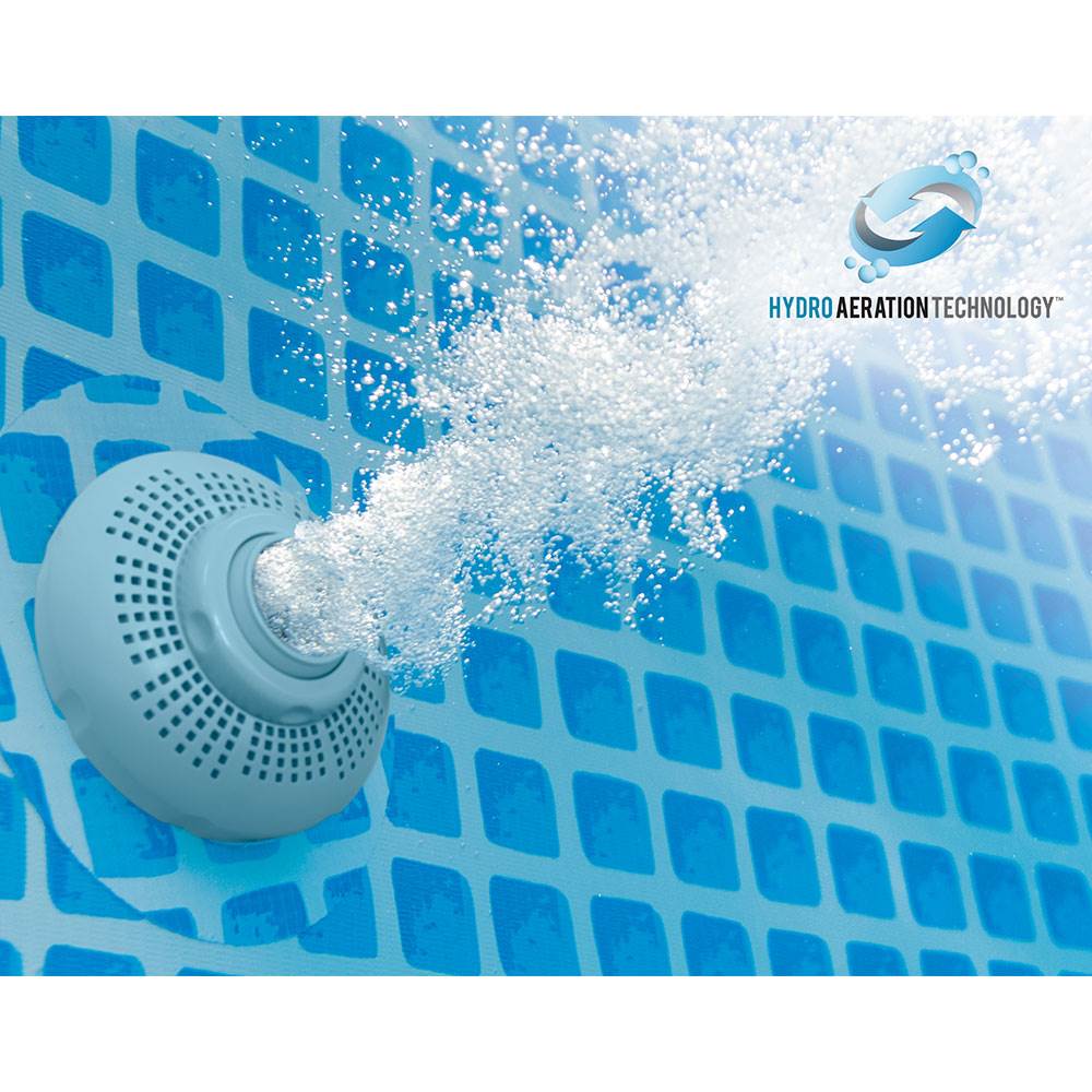 Intex 16.5ft x 9ft x 48in Oval Prism Pool and Cleaning Kit with Skimmer