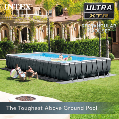 Intex 32ft x 16ft x 52in Ultra XTR Rectangular Swimming Pool and Maintenance Kit