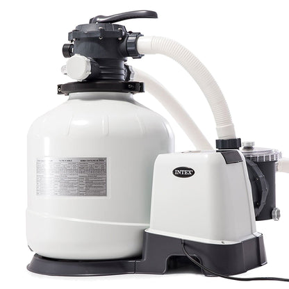 Intex 3000 Sand Filter Pump and Automatic Vacuum Cleaner for Above Ground Pools
