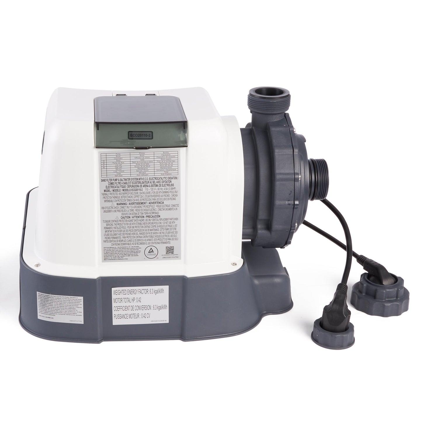 Intex 3000 Sand Filter Pump and Automatic Vacuum Cleaner for Above Ground Pools