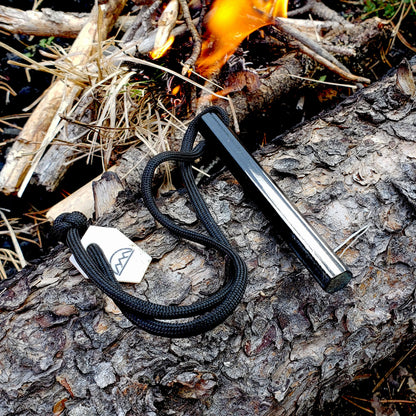 HexaLite™ "Mini" - Compact Ferro Rod Fire Starter - 6-Sided Shape & Ceramic Striker