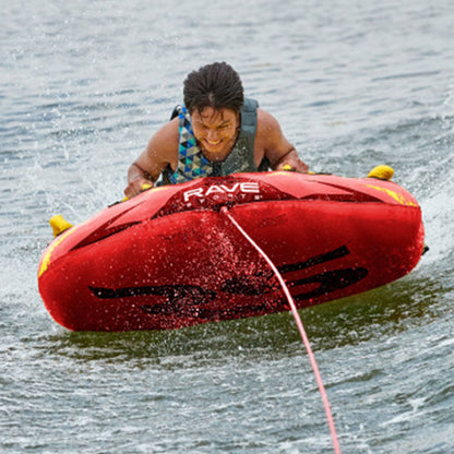 RAVE Sports Ripper 2 Rider Nylon Inflatable Towable Boat Floats, Red (4 Pack)