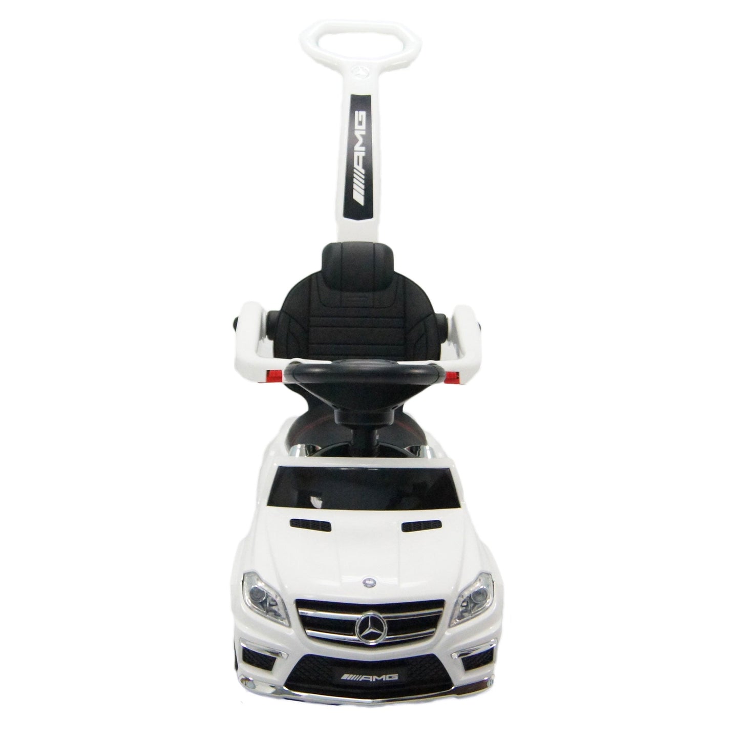 Best Ride On Cars Toddler 4-in-1 Mercedes Push Car Stroller w/ LED Lights, White