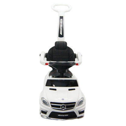 Best Ride On Cars Toddler 4-in-1 Mercedes Push Car Stroller w/ LED Lights, White