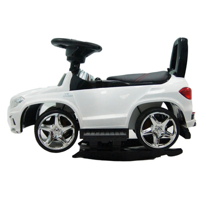 Best Ride On Cars Toddler 4-in-1 Mercedes Push Car Stroller w/ LED Lights, White
