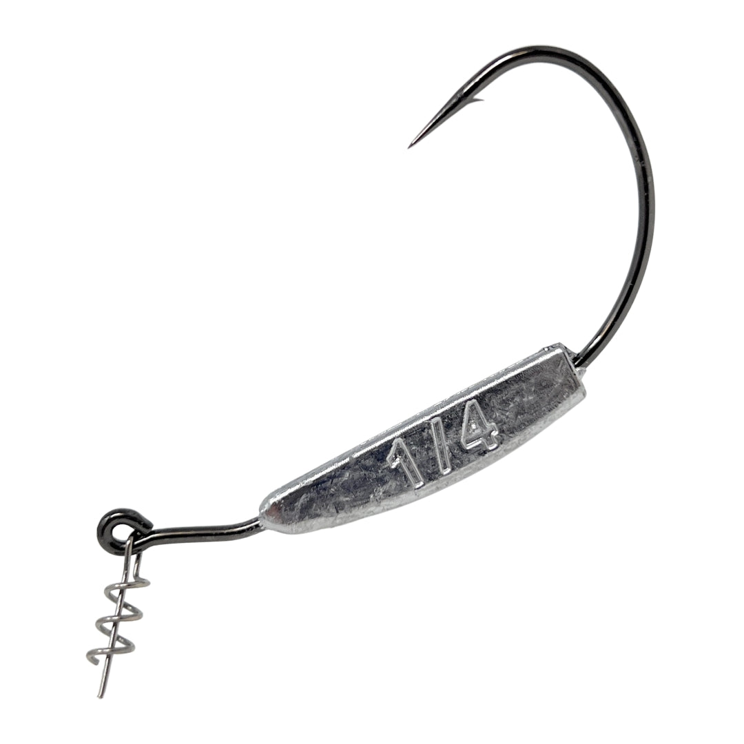 Reaction Tackle Lead Weighted Swimbait Hooks (10-PACK)