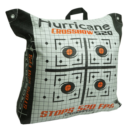 Hurricane H60410 Double Sided 460 FPS Woven Crossbow Archery Bag Target, White
