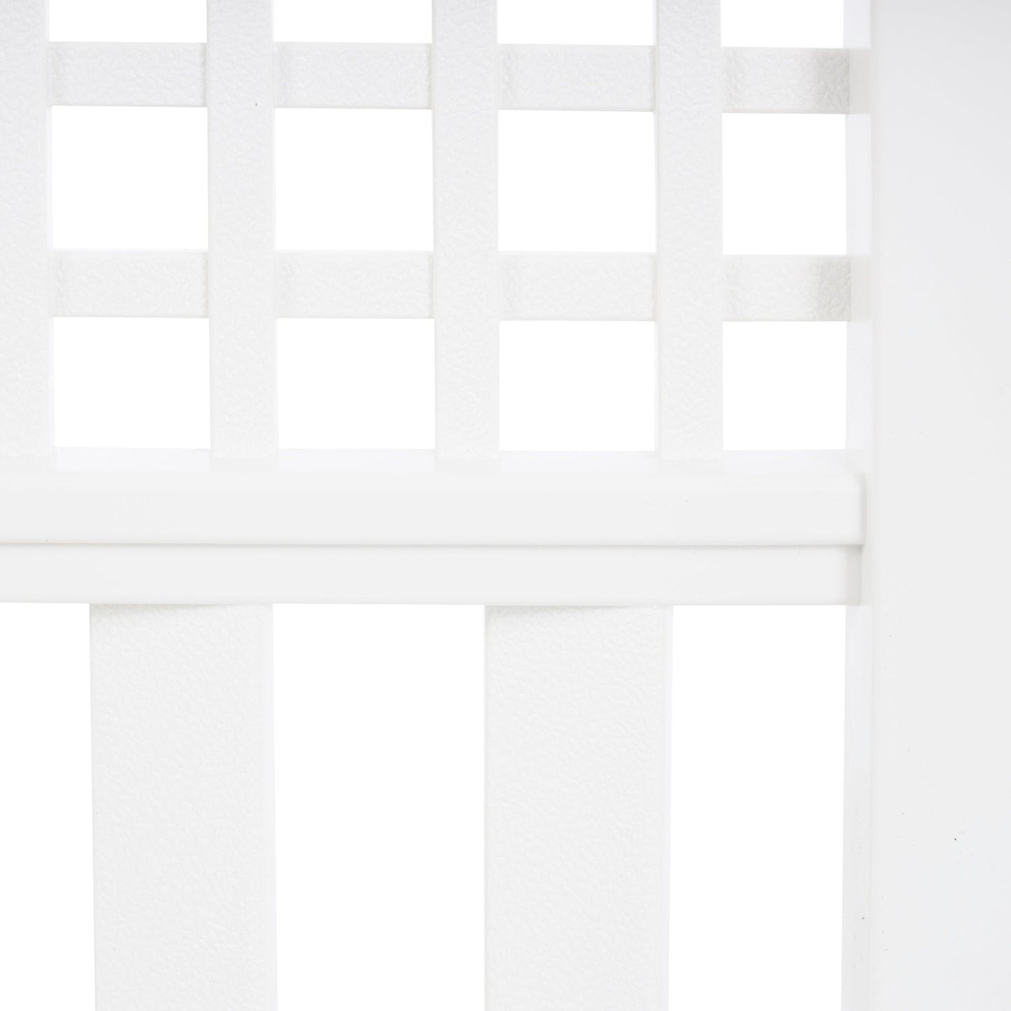 Suncast Grand View 14.5 x 24 Inch Resin Yard Garden Border Fence, White (3 Pack)