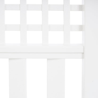 Suncast Grand View 14.5 x 24 Inch Resin Yard Garden Border Fence, White (3 Pack)