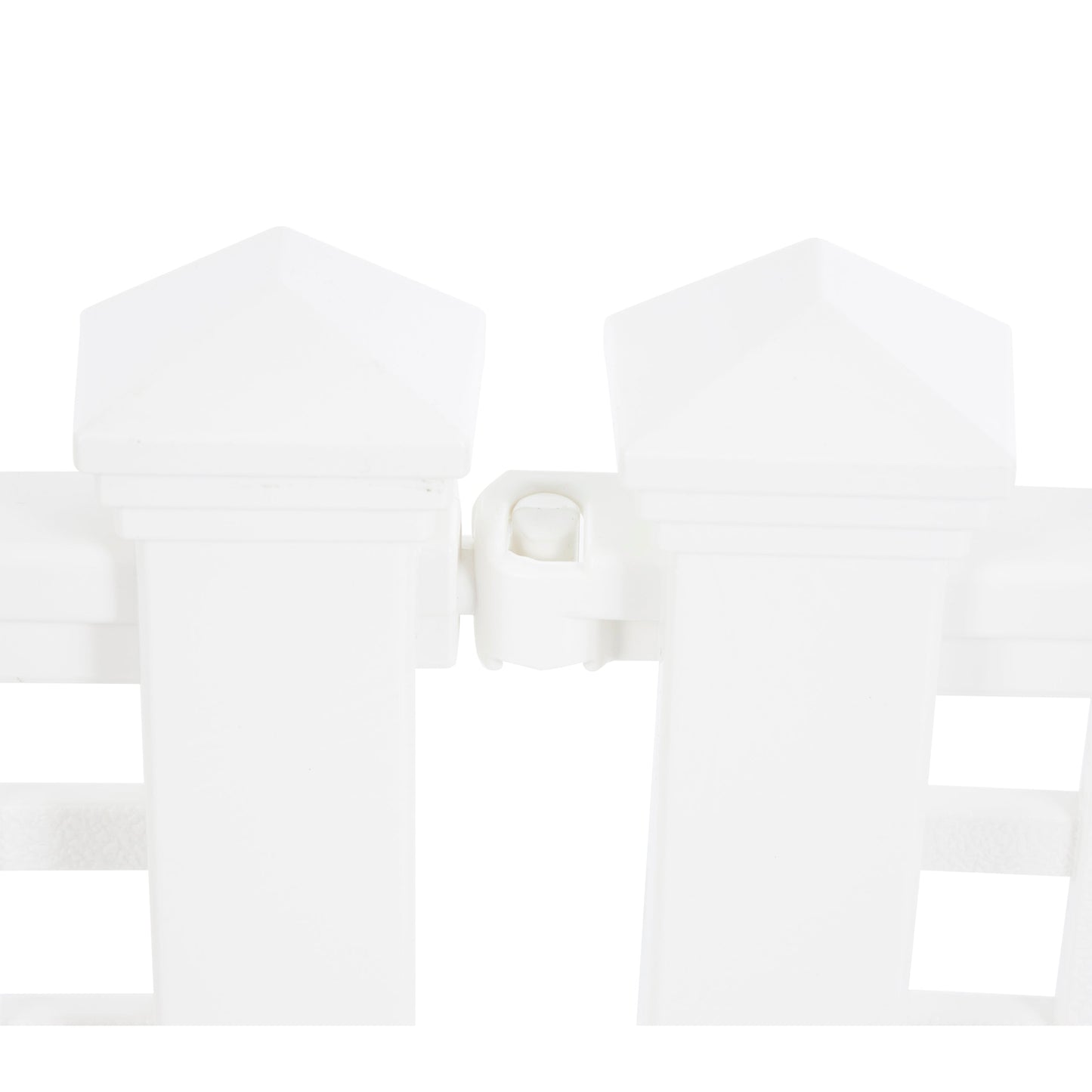 Suncast Grand View 14.5 x 24 Inch Resin Yard Garden Border Fence, White (3 Pack)