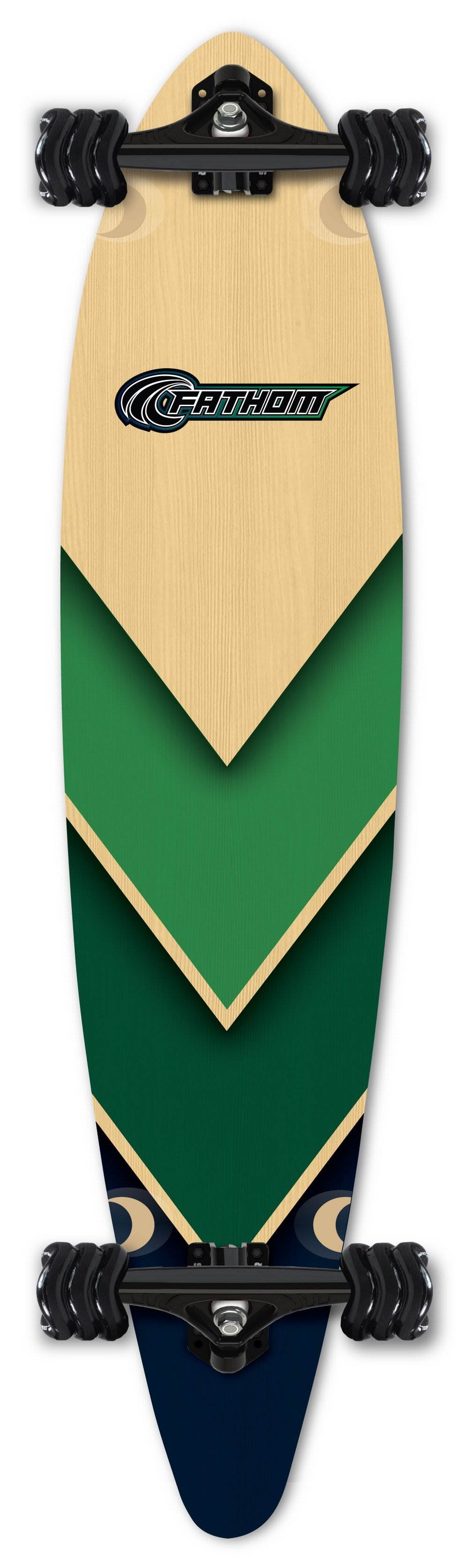 Fathom by Shark Wheel Longboard Complete w/ Shiver by Shark Wheel Abec 7