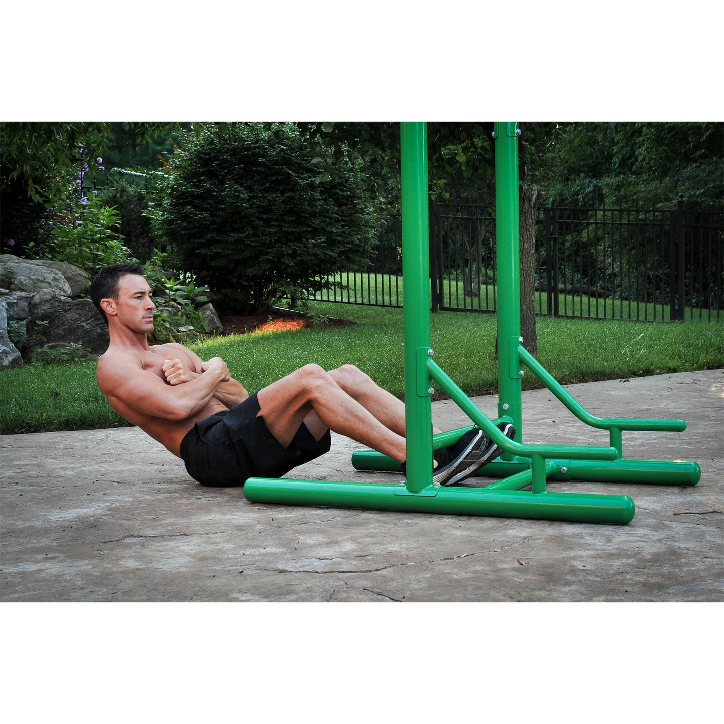 Stamina Products Outdoor Fitness Multi Use Strength Training Power Tower, Green