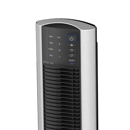 Lasko XtraAir 48 Inch Standing Tower Home Fan Air Ionizer with Remote Control
