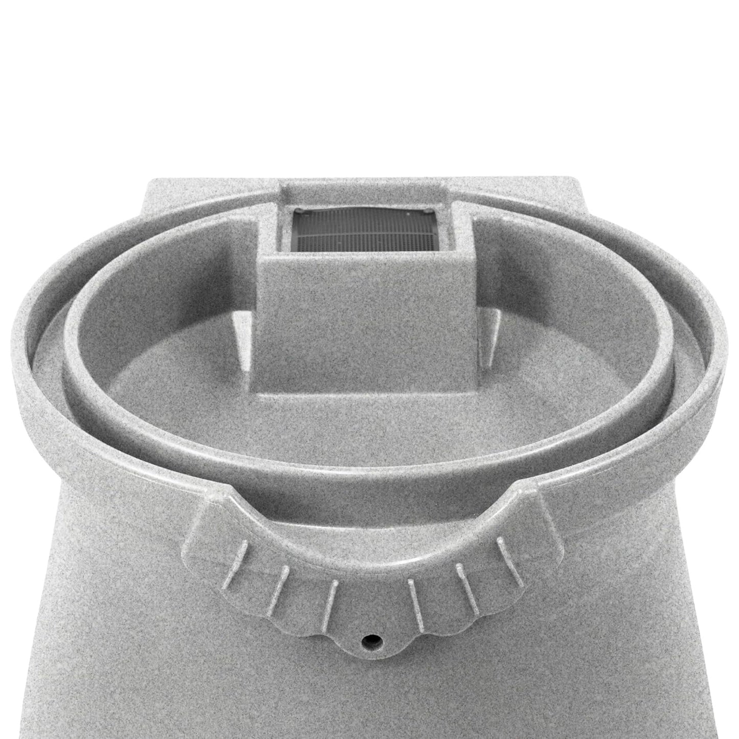 Good Ideas Rain Wizard 50 Gallon Plastic Rain Barrel Urn, Light Granite (3 Pack)