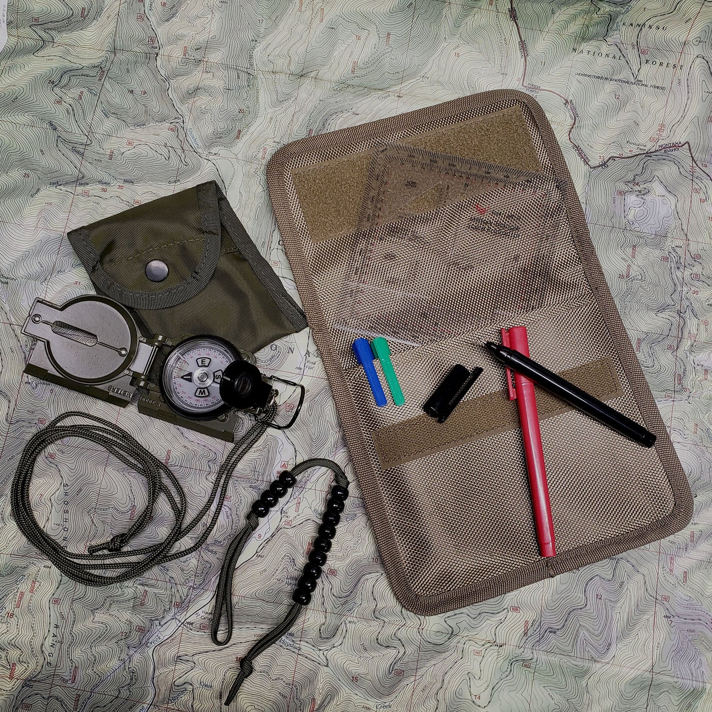 Compass Navigation Kit - Starter Package  - Everything Needed to Get Started in Compass Land Navigation