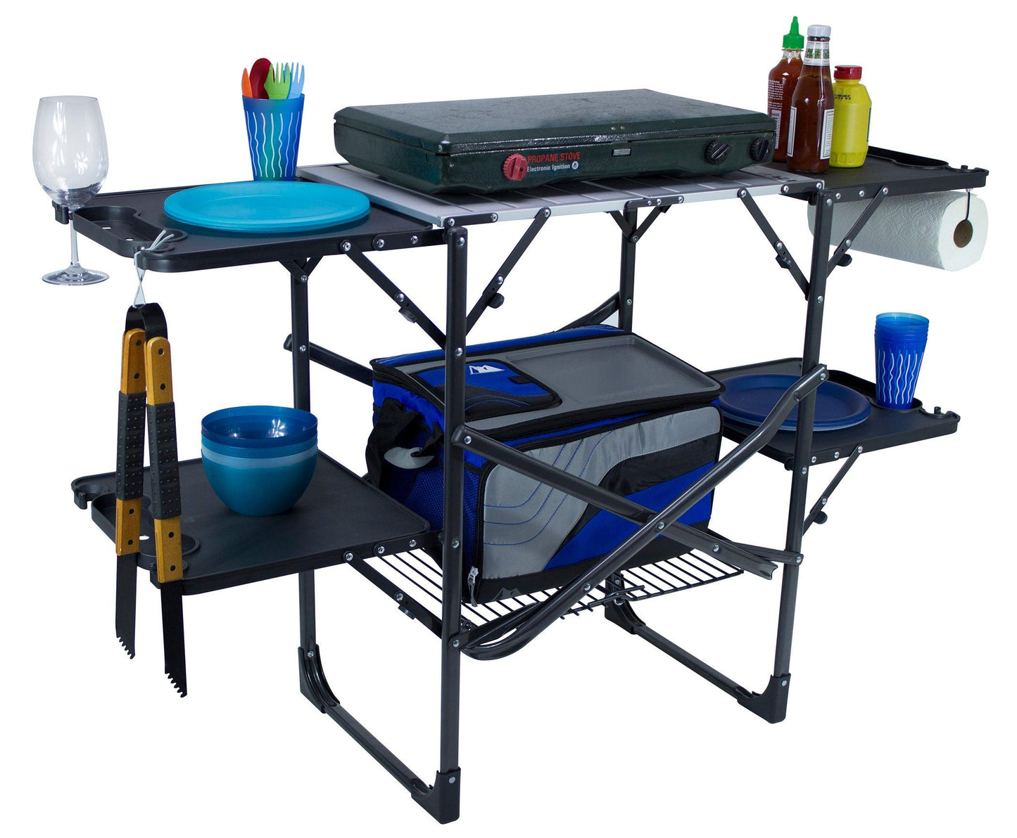 GCI Outdoor Slim-Fold Cook Station Portable Outdoor Folding Table