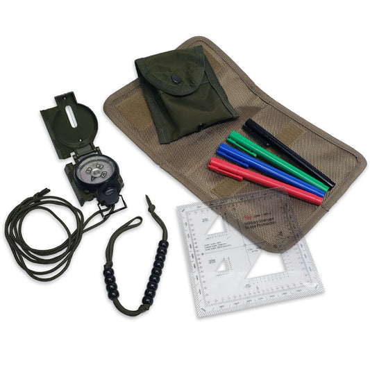 Compass Navigation Kit - Starter Package  - Everything Needed to Get Started in Compass Land Navigation