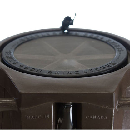 FCMP Outdoor 50-Gallon BPA Free Home Rain Water Catcher Barrel, Brown (3 Pack)