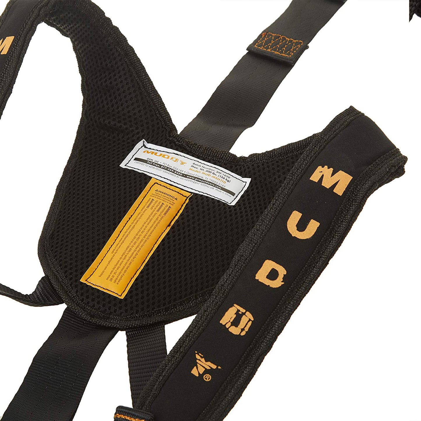 Muddy Outdoors Magnum Pro Padded Adjustable Treestand Harness System, Black