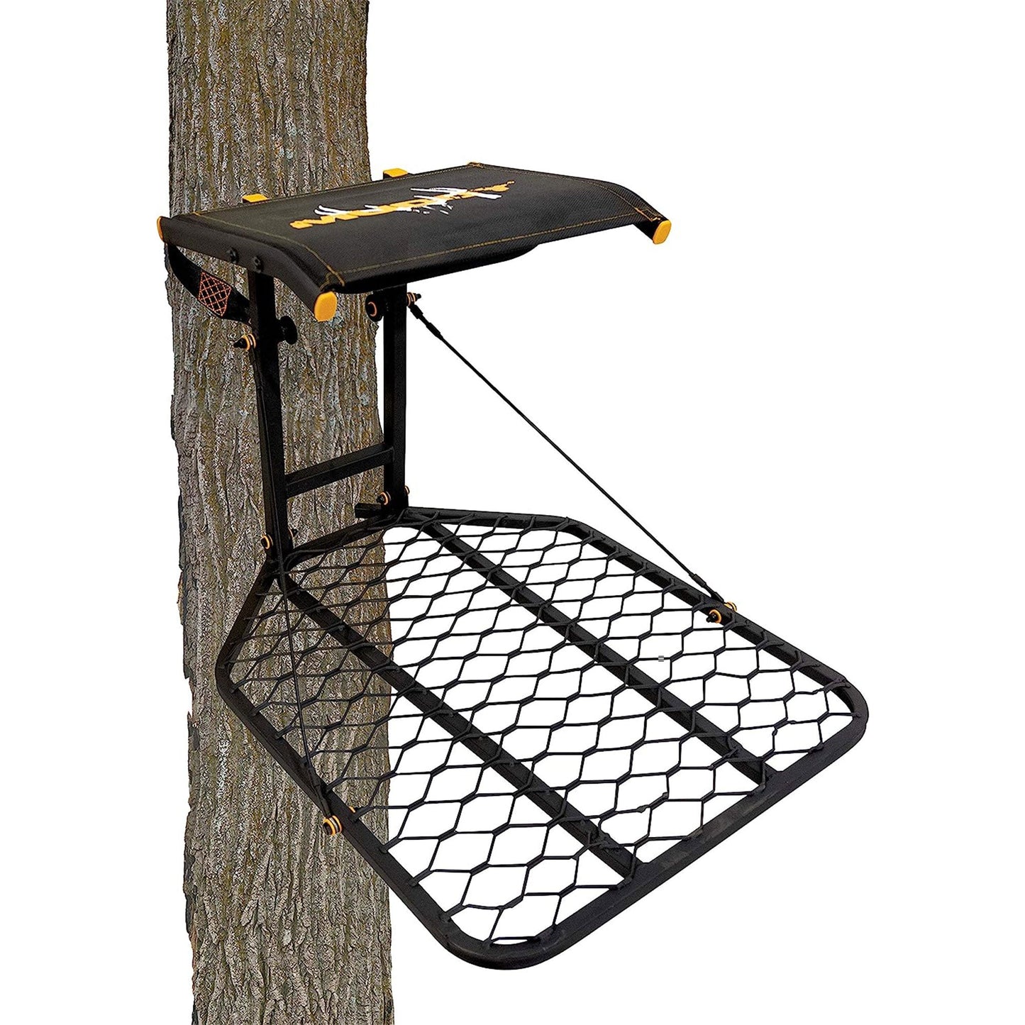 Muddy The Boss Hang On 1 Person Deer Hunting Tree Stand w/ Wide Stance Platform