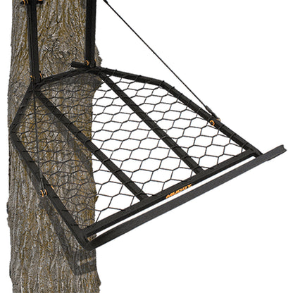 Muddy The Boss XL Hang On 1 Person Deer Hunting Tree Stand, Extra Wide Platform