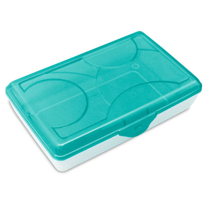 Sterilite 17296W06 Multipurpose Storage Supply Box w/Lid, Molokai Blue (18 Pack)