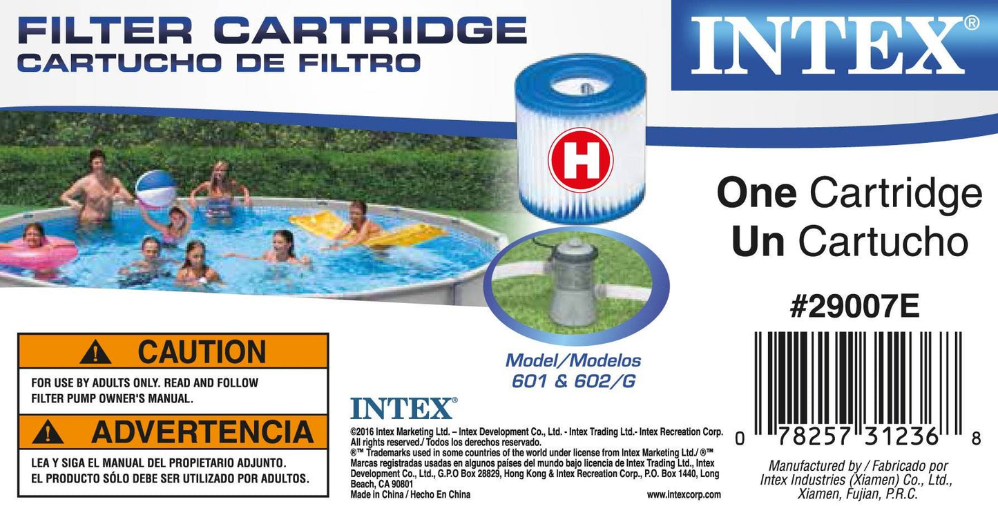 Intex 10 x 2.5 Foot Above Ground Pool + Filter Cartridge (2 Pack) + Filter Pump