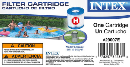 Intex 10 x 2.5 Foot Above Ground Pool + Filter Cartridge (2 Pack) + Filter Pump