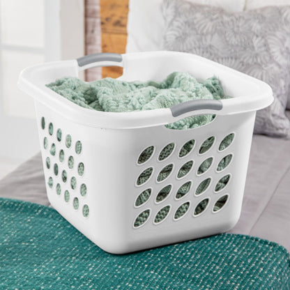Sterilite Ultra 14 gal Square Plastic Laundry Basket w/Gripped Handles, (6 Pack)