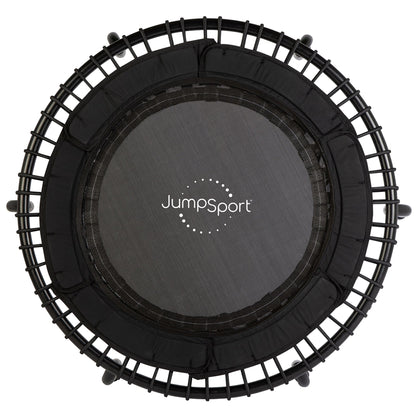 JumpSport 250 Workout Rebounder for Adults, 39" Mini Fitness Trampoline, Black
