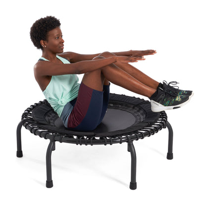 JumpSport 250 Workout Rebounder for Adults, 39" Mini Fitness Trampoline, Teal