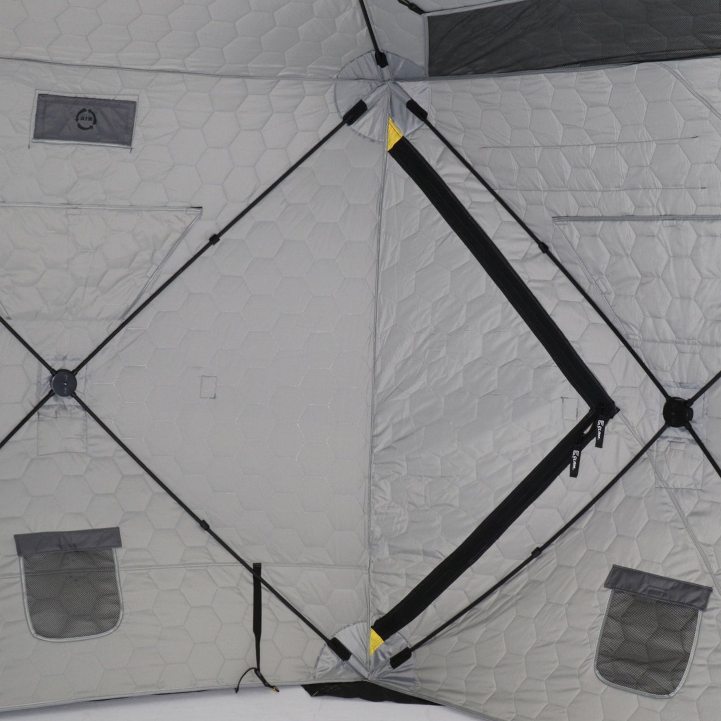 CLAM 14471 Portable 9 Ft Jason Mitchell X5000 Ice Fish Thermal Hub Shelter Tent