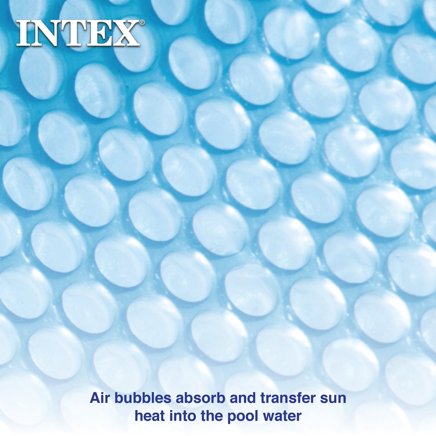 Intex 28014E 16 Foot Solar Cover for Above Ground Outdoor Swimming Pools, Blue