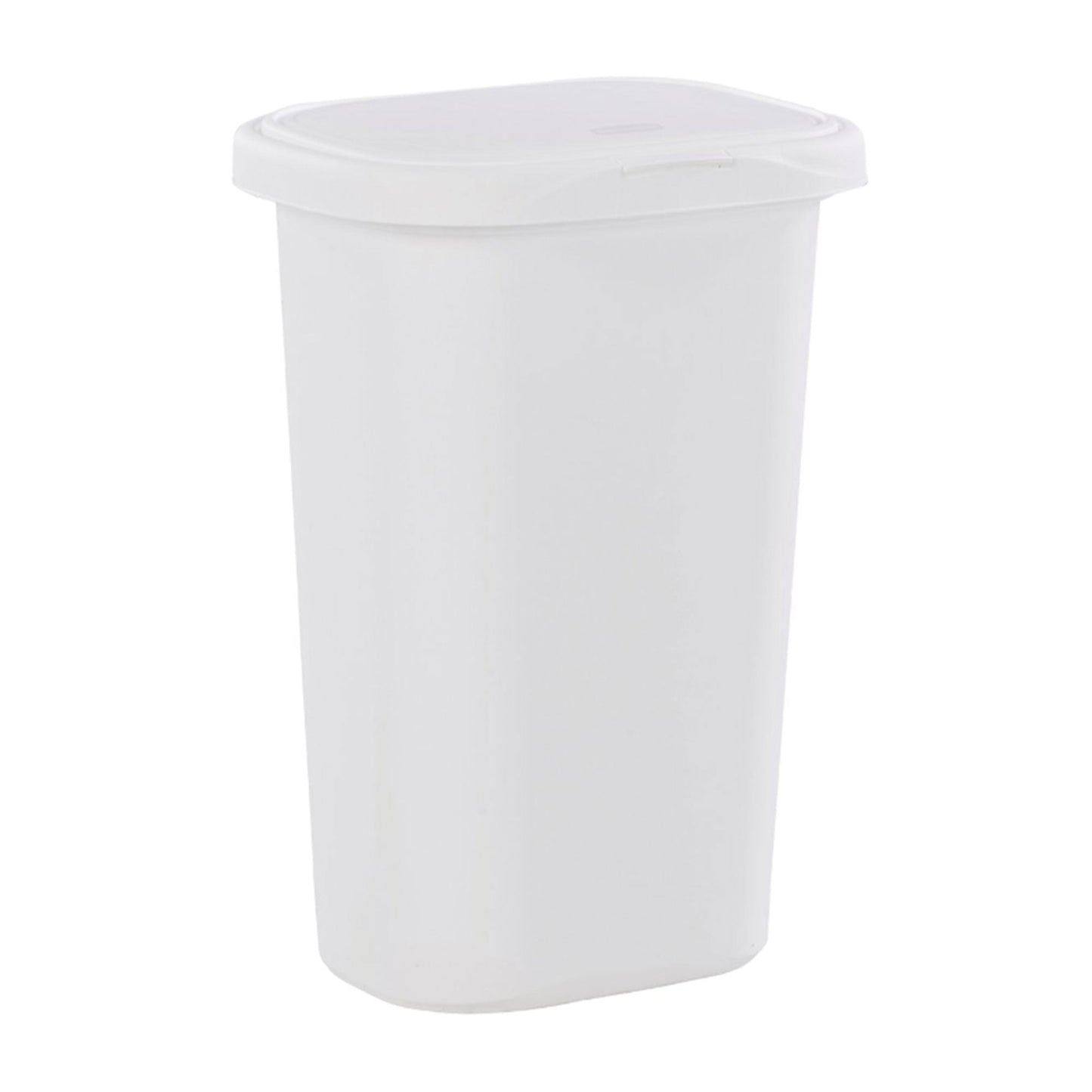 Rubbermaid 13.25 Gallon Rectangular Spring-Top Lid Wastebasket Trash Can, 2 Pack