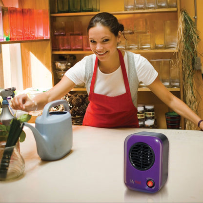 Lasko 106 MyHeat Portable Personal Electric 200 W Ceramic Space Heater, Purple