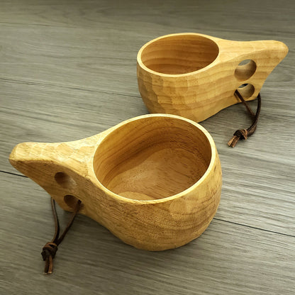 Skógr™ Nordic Style Kuksa - Carved Wood Camp Mug - Choice of Sizes