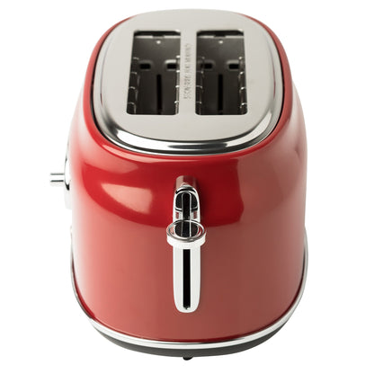 Haden Dorset 2 Slice Wide Slot Stainless Steel Toaster, Rectory Red