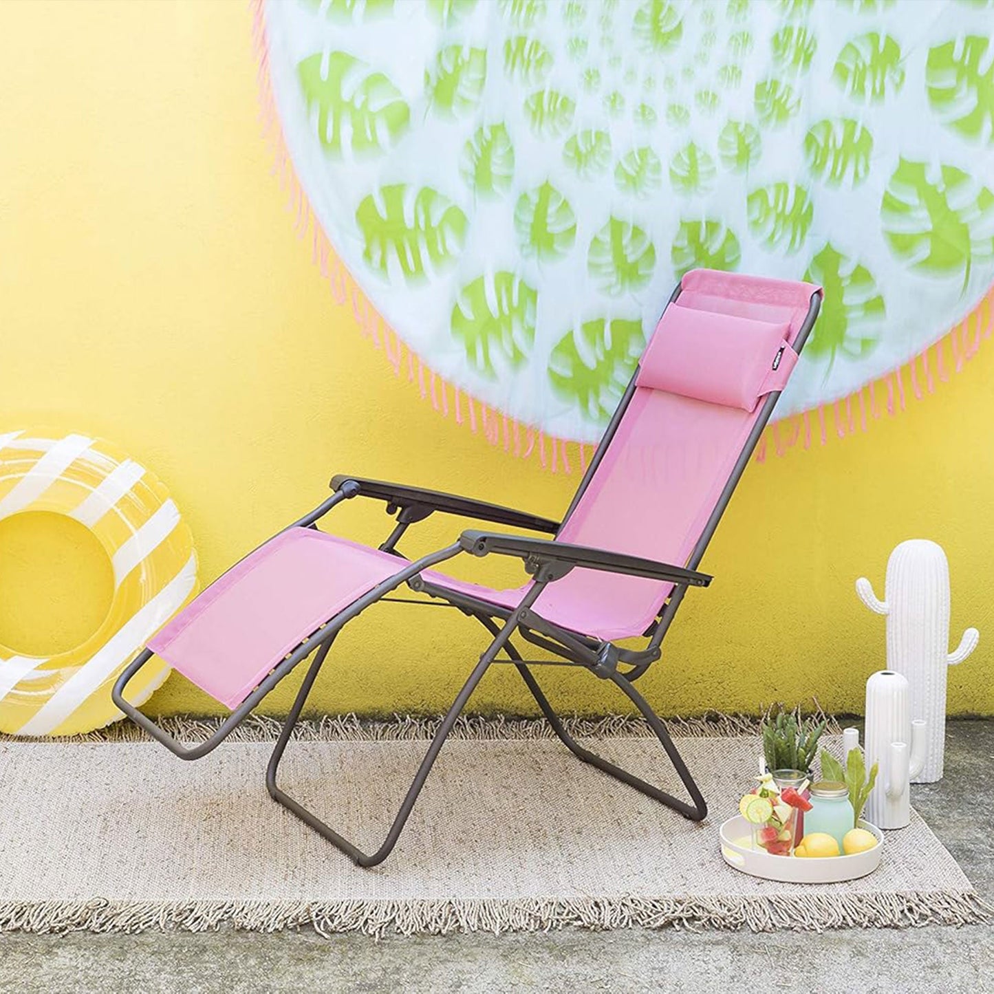 Lafuma R-Clip Batyline Iso Relaxation Zero Gravity Outdoor Lounge Recliner Ocean