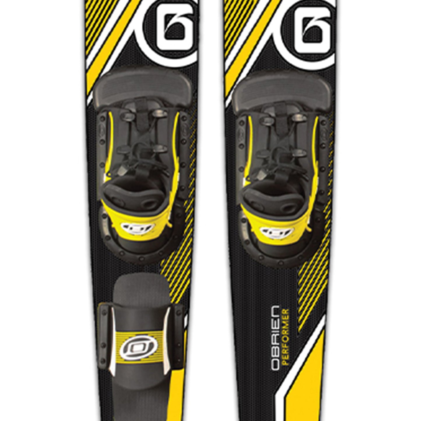 O'Brien Watersports Adult 68 inches Performer Combo Water skis, Yellow and Black